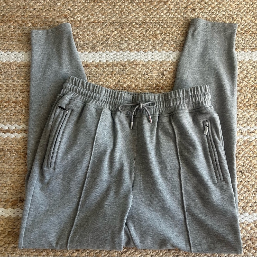 Raith Full Elastic Fleece Jogger Pants Gray